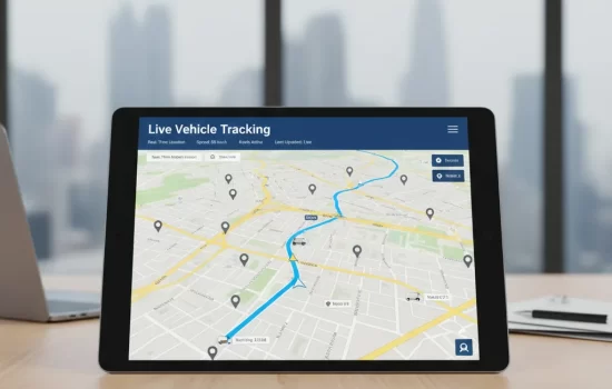 Live Vehicle Monitoring with Accurate Maps