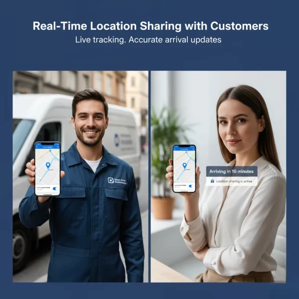 Real-Time Location Sharing with Customers