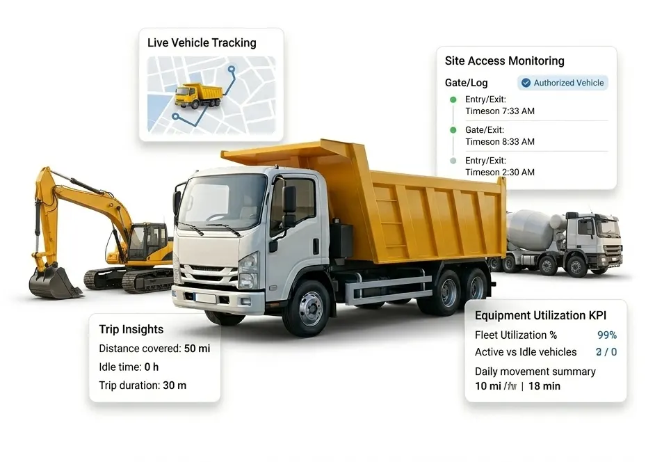 Sahaj VTS Pro for Construction Operations