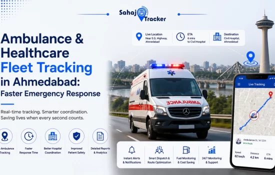 Ambulance fleet tracking in Ahmedabad