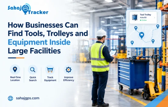 Indoor asset tracking system for tools, trolleys and equipment