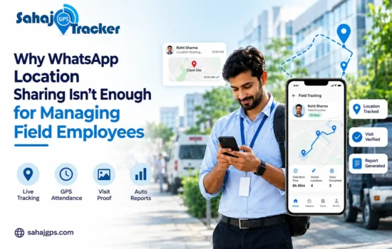 GPS field employee tracking compared with WhatsApp location sharing