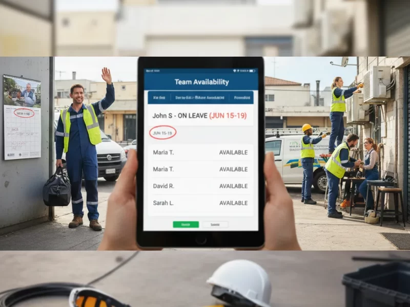 Smart Leave Management for Field Teams